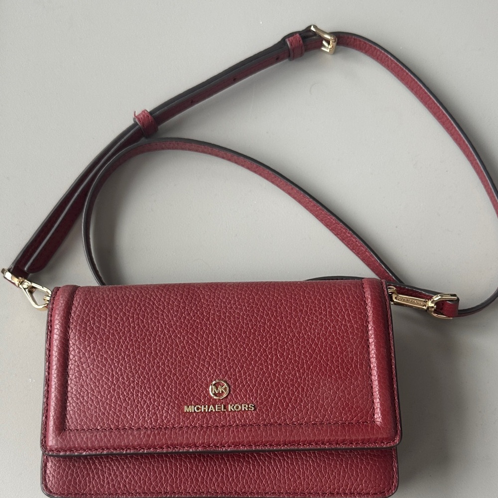 Michael Kors Burgundy Crossbody Bag